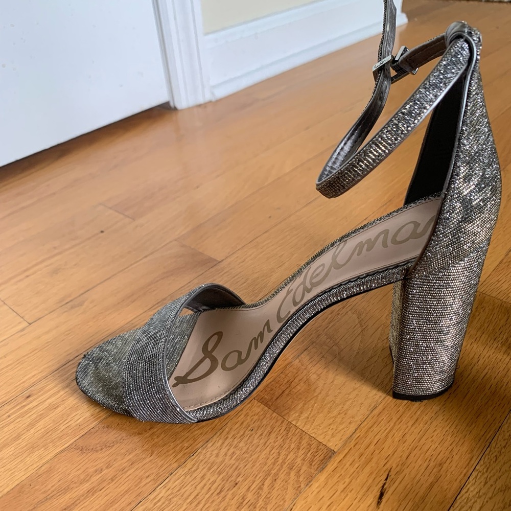 Sam Edelman sparkle block heels.